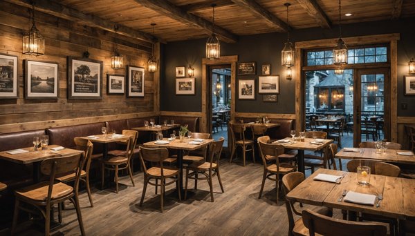 Mobilier restaurant rustique : alliez charme et authenticité